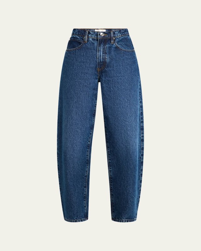Low Slung Barrel Jeans